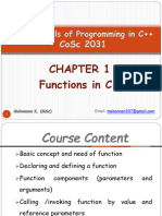Chapter 1. Functions in C++