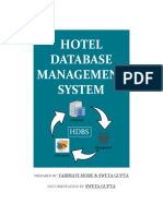 Hotel Database Management System-SwetaGupta