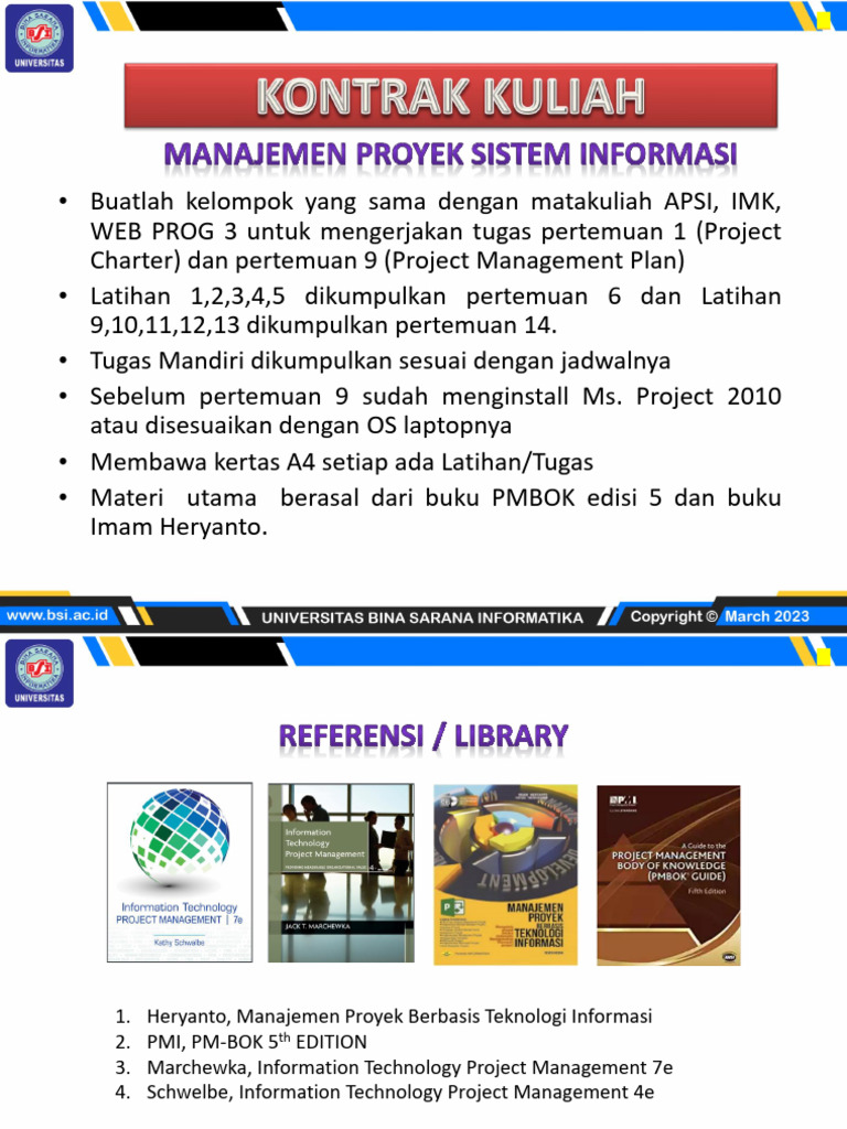Manajemen Proyek Sistem Informasi | PDF