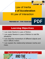 3 G8 Science Q1-Week 1 of 2law of Acceleration