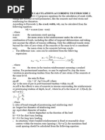 Crack Width Calculations According To Eurocode 2