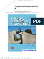 Financial Accounting Fundamentals 6th Edition Wild Solutions Manual Download