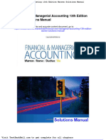 Financial and Managerial Accounting 13th Edition Warren Solutions Manual Download