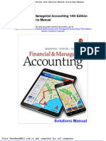 Financial and Managerial Accounting 14th Edition Warren Solutions Manual Download