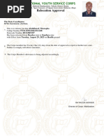 NYSC Final Clearance Letter Sample | PDF