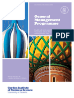 The General Management Programme (GMP)