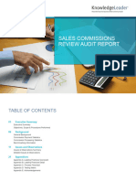 Sales Commissions Review Audit Report
