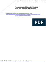 Fundamentals of Canadian Nursing Concepts Process and Practice 3rd Canadian Edition Download
