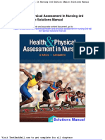 Health and Physical Assessment in Nursing 3rd Edition Damico Solutions Manual Download