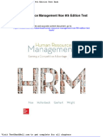 Human Resource Management Noe 9th Edition Test Bank Download