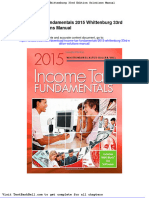 Income Tax Fundamentals 2015 Whittenburg 33rd Edition Solutions Manual Download