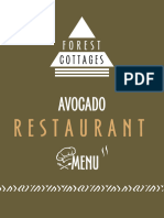 Fotrest Cottages Food Menu Nov. 22