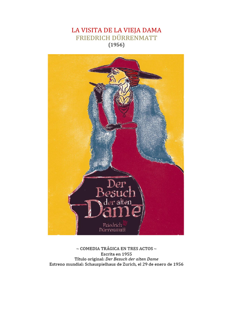 La Visita de La Vieja Dama Friedrich Durrenmatt PDF