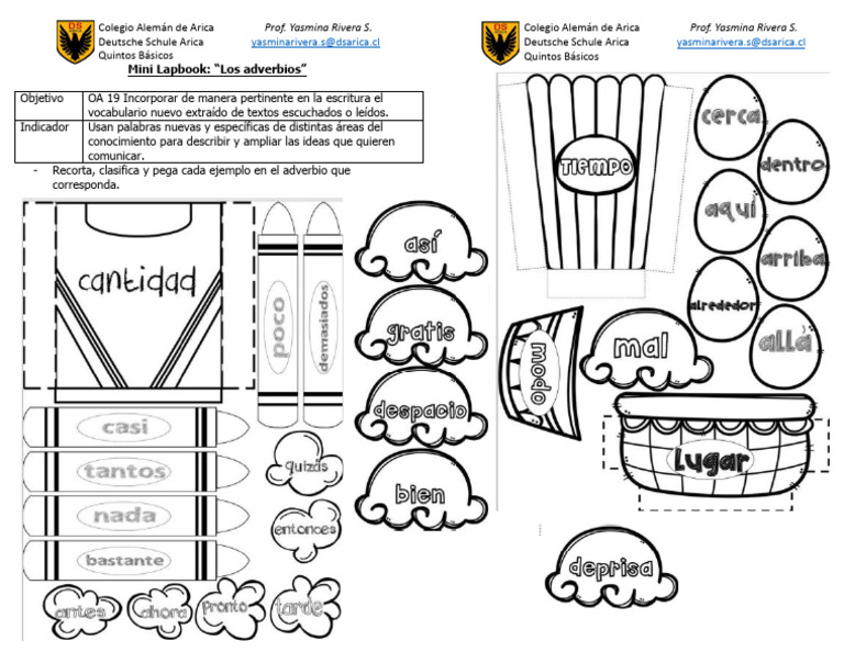Guía de Adverbios 5° Básicos | PDF