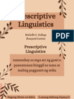 Prescriptive Linguistics