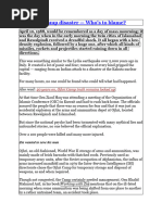 Dawn, The Ojhri Camp Disaster Who's To Blame