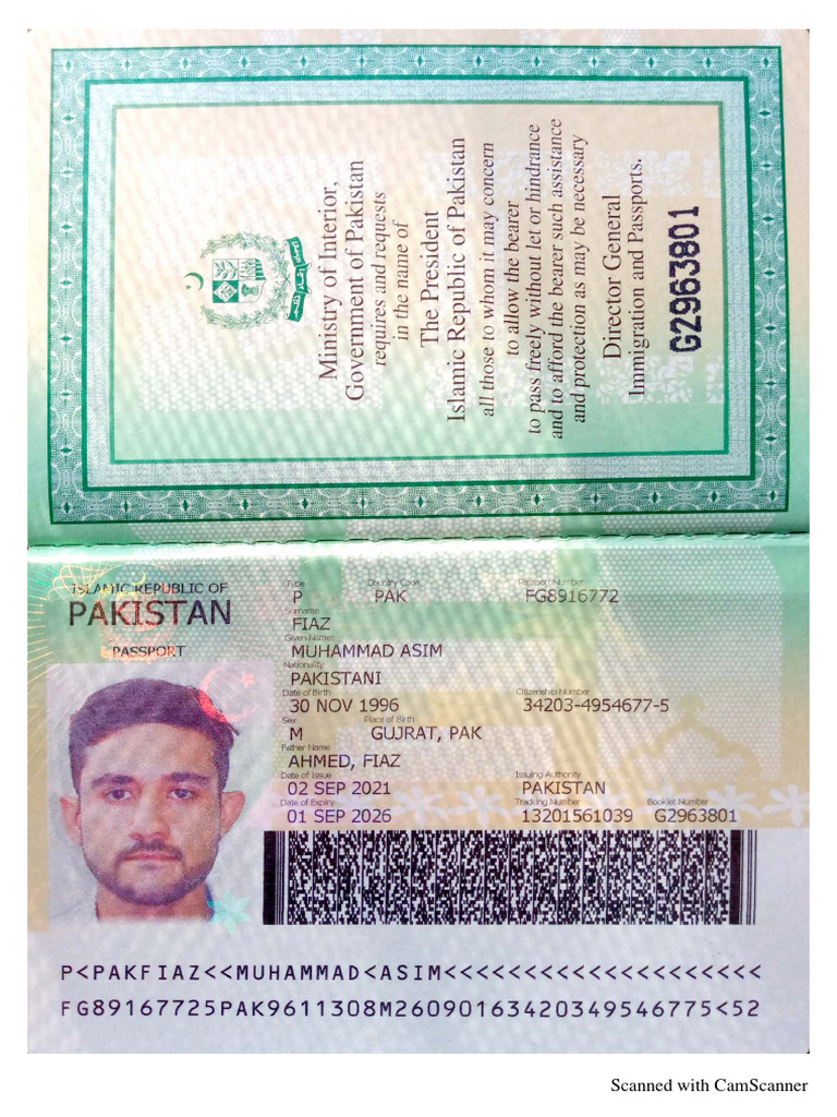 Pakistani Passport Information Guide | PDF