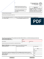 Connecticut Notice To Quit End Possession Form JD HM 7