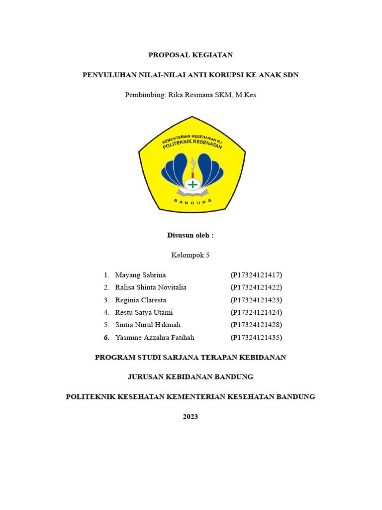 Penyuluhan nilai nilai anti korupsi pdf