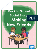 Color Back To School Social Story - Making New Friends