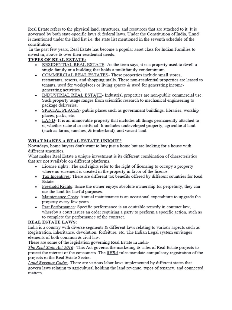 What Is A Real Estate PDF