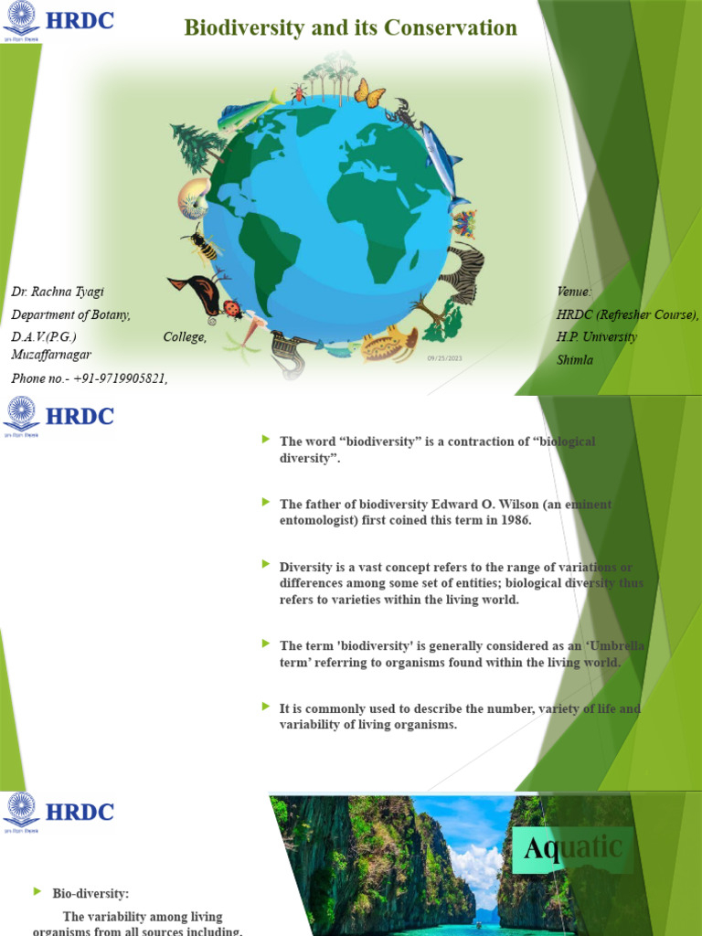 Biodiversity Conservation in India | PDF | Biodiversity | Conservation ...