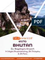 6N 7D Bhutan Phuentsholing Thimphu Punakha Paro TripHawker