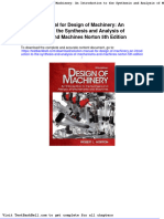 Solution Manual For Design of Machinery An Introduction To The Synthesis and Analysis of Mechanisms and Machines Norton 5th Edition Download