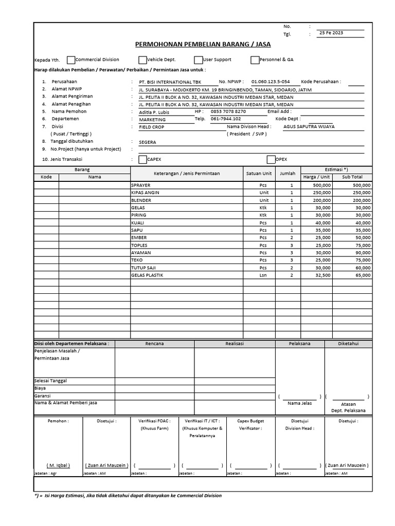 Form PPBJ | PDF