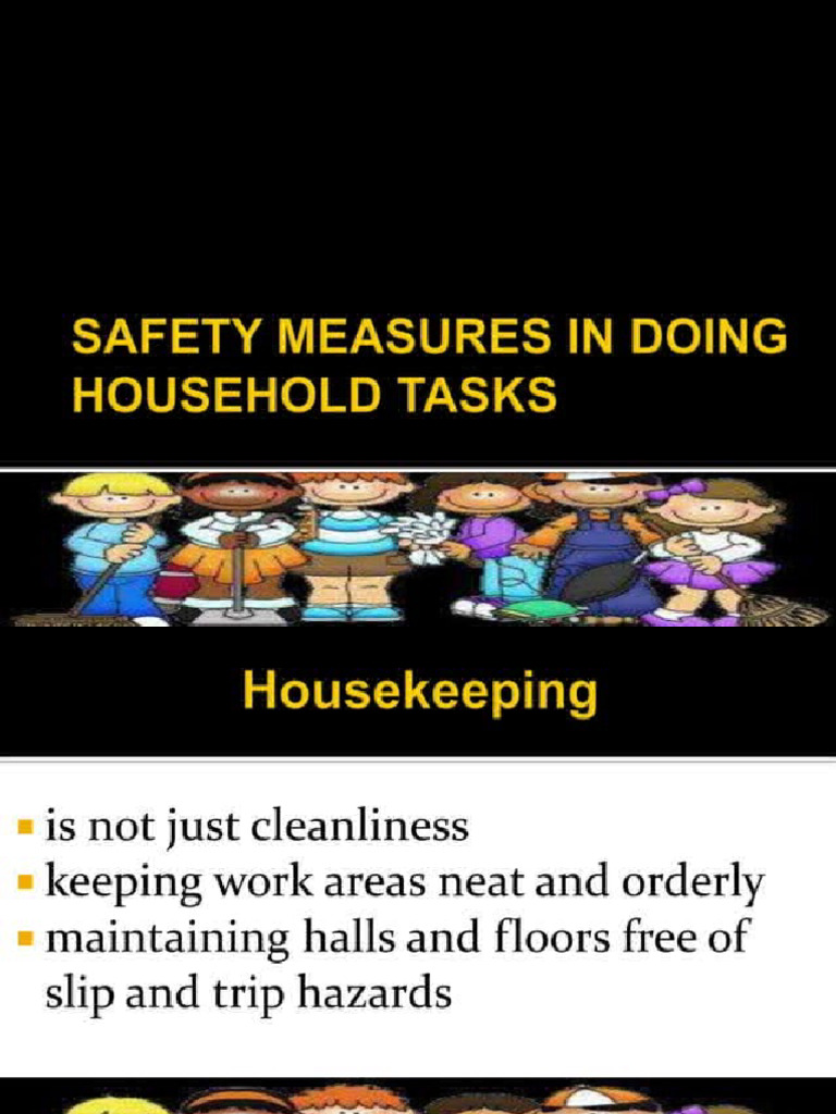 3 Safety Measures in Housekeeping PDF