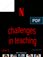 Challenges in Teaching