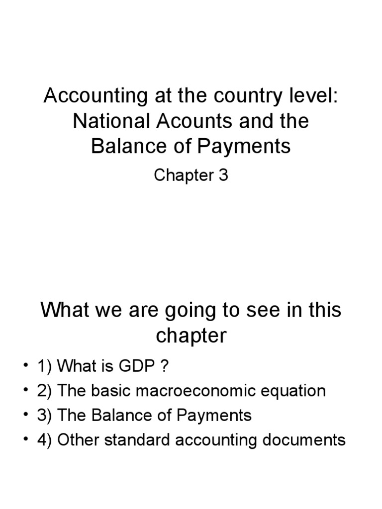 Understanding GDP and Balance of Payments | PDF | Gross Domestic ...