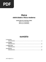 Física - eletricidade e Fís. Moderna questões de vestibular 2010