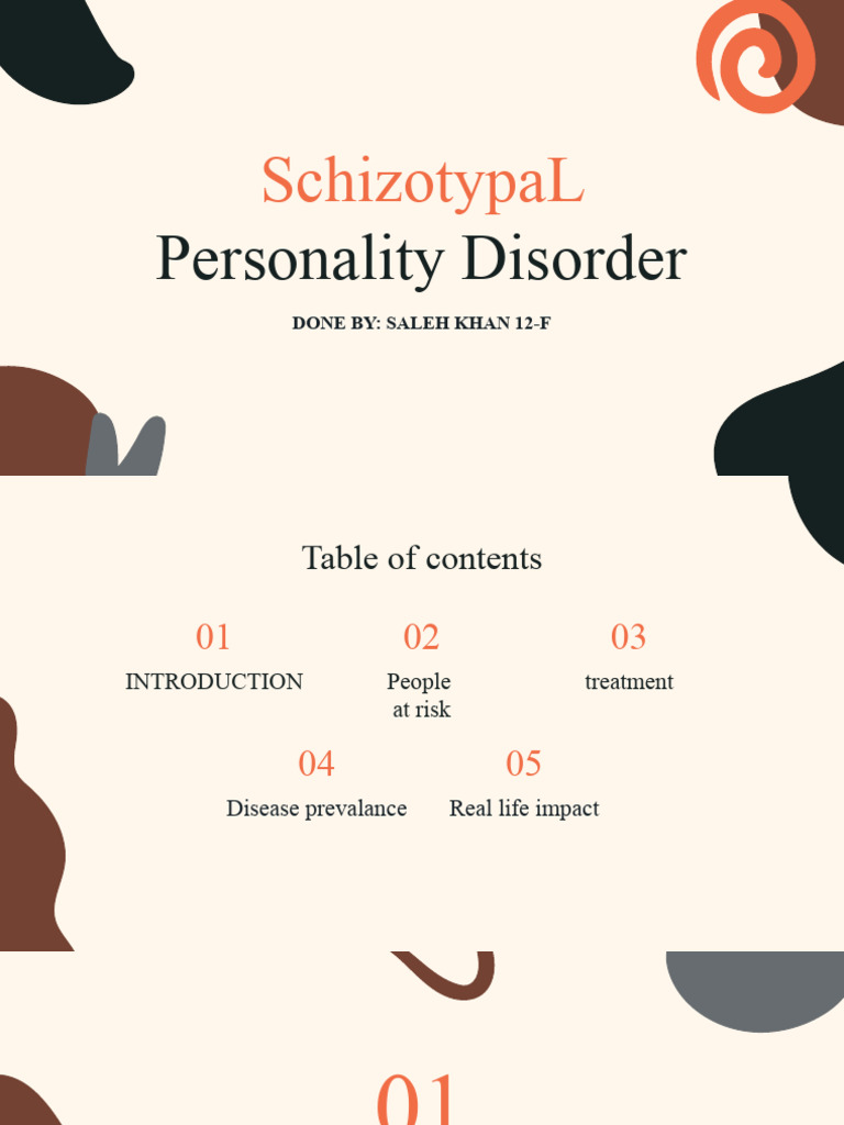 Understanding Schizotypal Personality Disorder | PDF | Personality ...