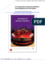 Solution Manual For Essentials of Business Statistics Bowerman Oconnell Murphree Orris 5th Edition Download