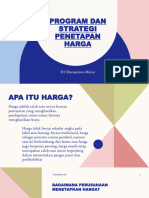 Pertemuan 11. PROGRAM DAN STRATEGI PENETAPAN HARGA