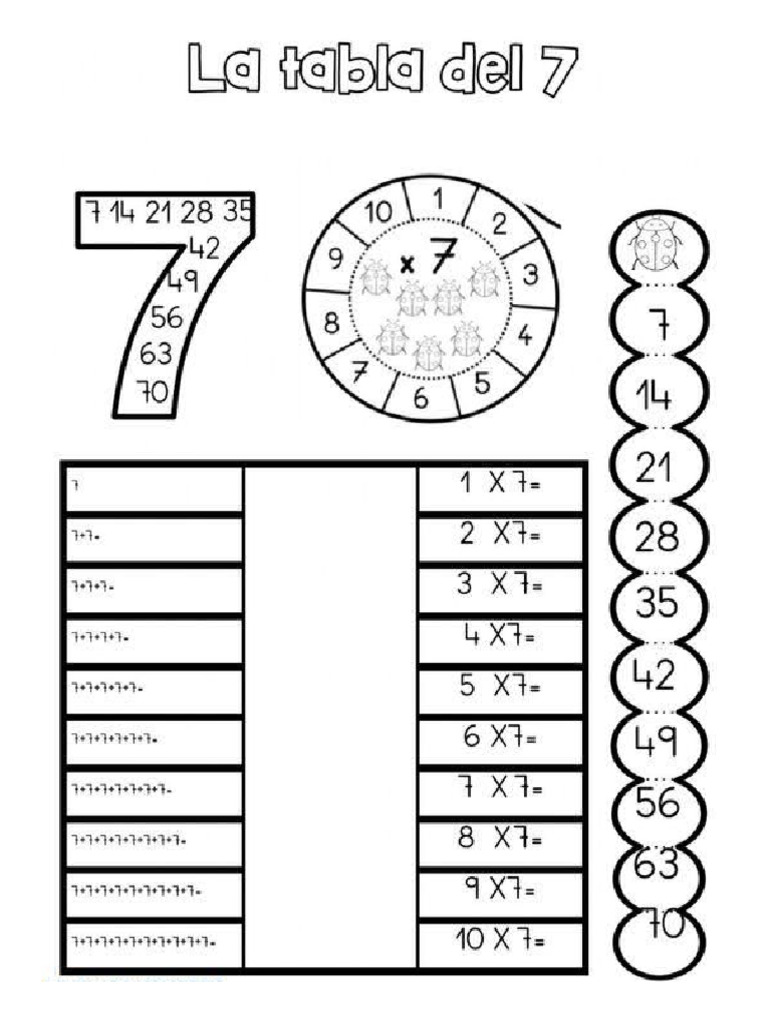 Tabla Del 7 PDF