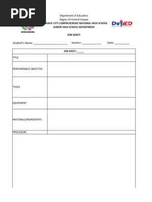 Job Sheet