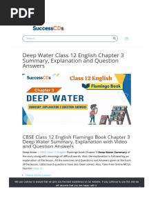 WWW Successcds Net Cce Cbse Class Xii English Deep Water HTML