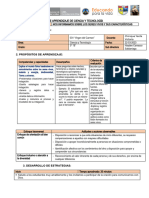 Sesión de Aprendizaje Ciencia y Tecnología Sobre Los Seres Vivos. 21-03 - 23