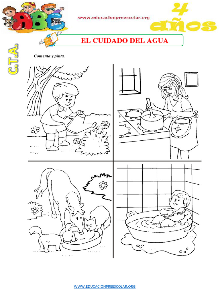 El Cuidado Del Agua para Niños de 4 Años | PDF