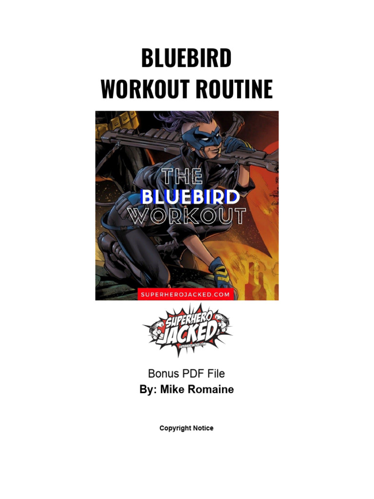 Bluebird Workout Routine | PDF | Physical Fitness | Physical Exercise