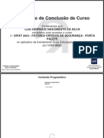 I - SIPAT 2023 - FATORES CRÍTICOS DE SEGURANÇA - PORTA PALETE - Luís Henrique Nascimento Da Silva