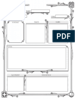 Labyrinth Character sheet PDF