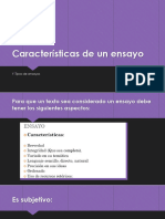 Características de Un Ensayo