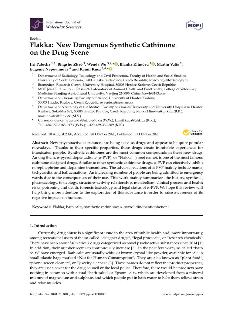 Flakka: Risks of Synthetic Cathinone | PDF