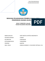 RPP Agama Islam Kelas 7 Semester 1&2