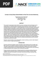 Concept of Using Physics-Based Models For Real Time Corrosion Monitoring @NACE-2016-7128