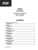 Física - termofísica questões de vestibular 2010