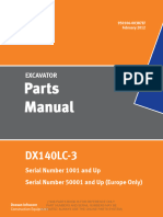 Doosan DX140LC-3 Excavator Parts Manual